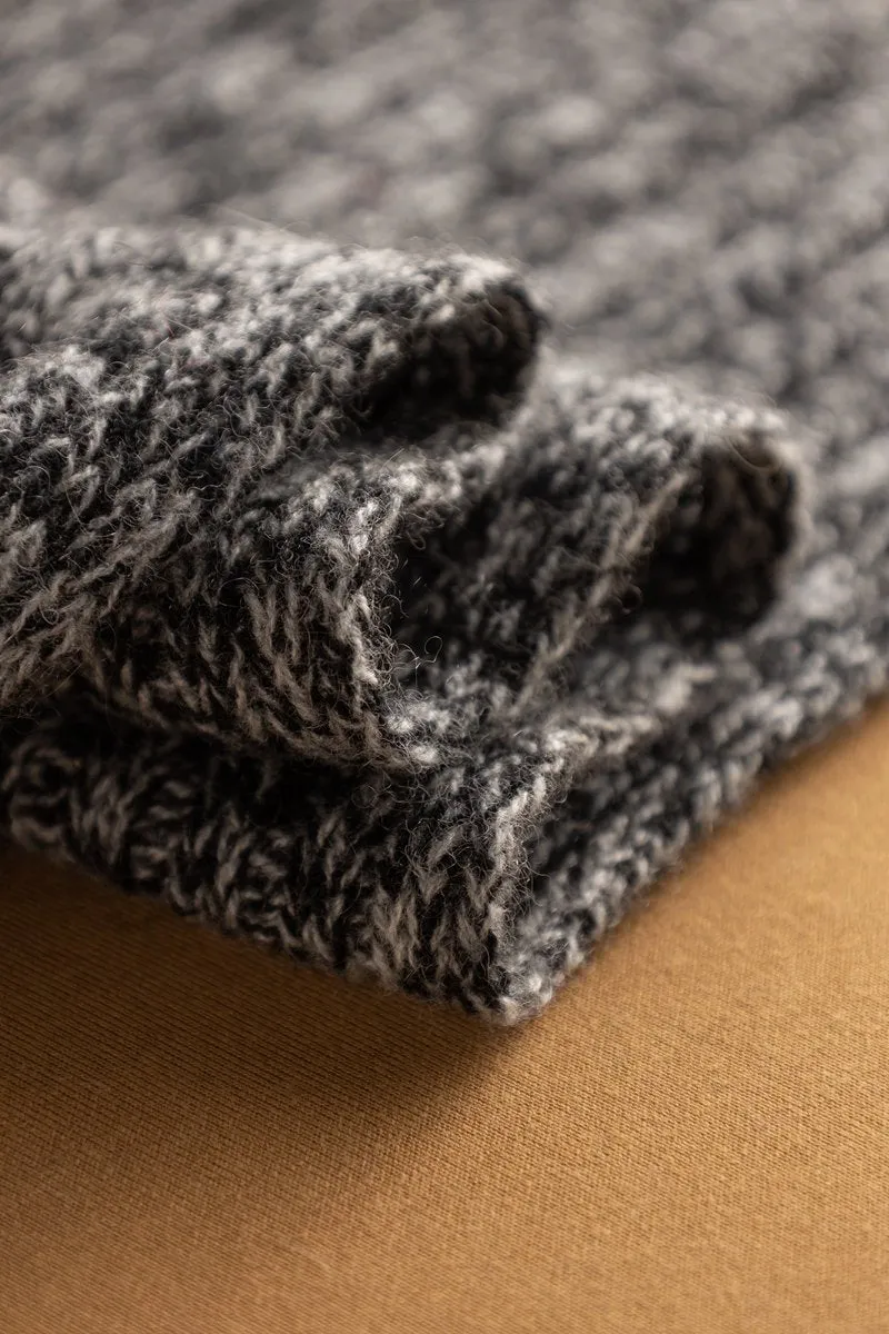 Marled Cashmere Beanie & Scarf SET