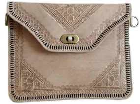 M'dina Square Clutch - Beige