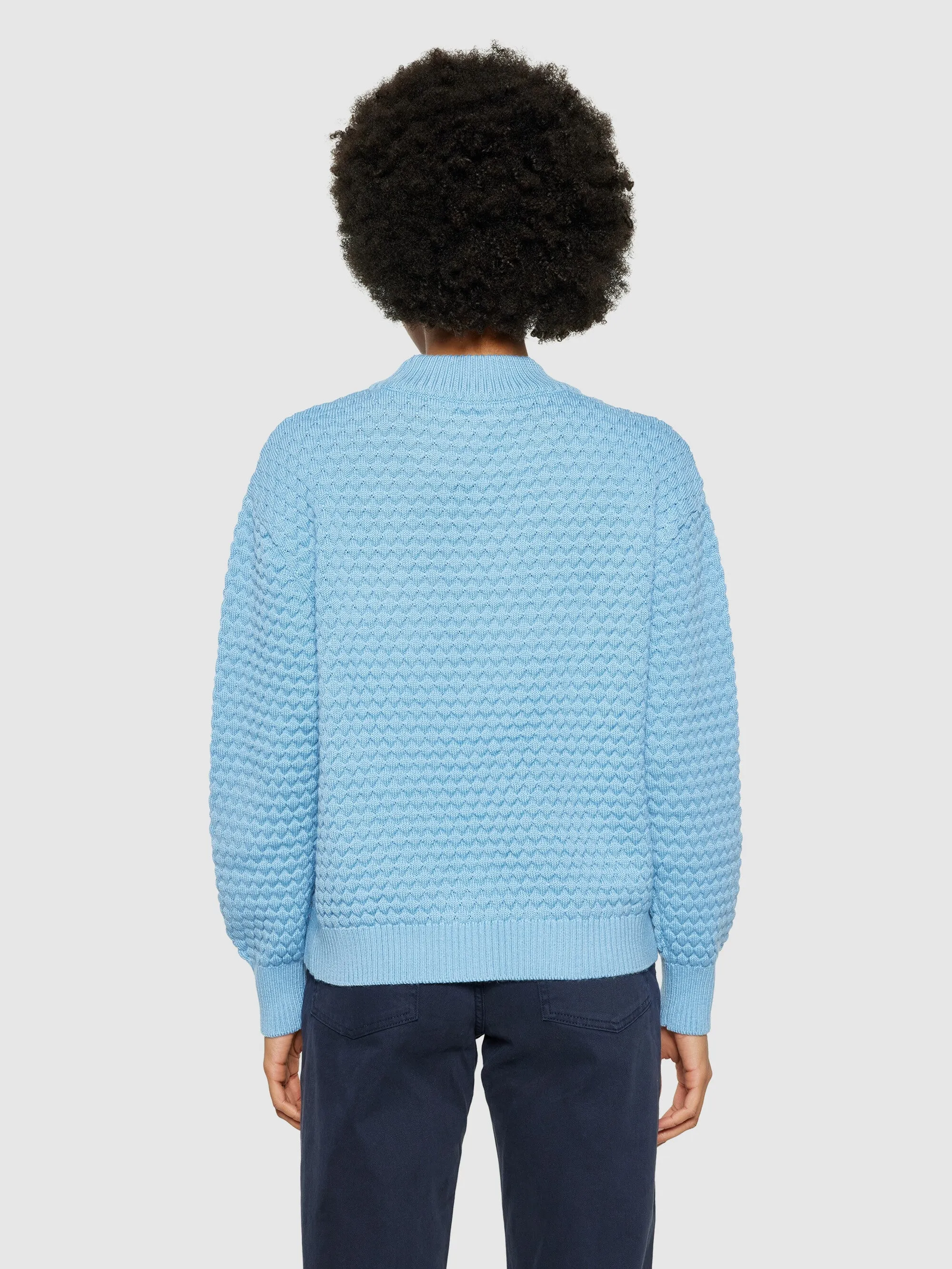 Merino bubble crew neck - RWS - Glacier Lake