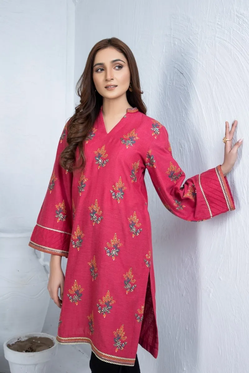 Mihrimah Embroidered Khaddar Shirt MIH25