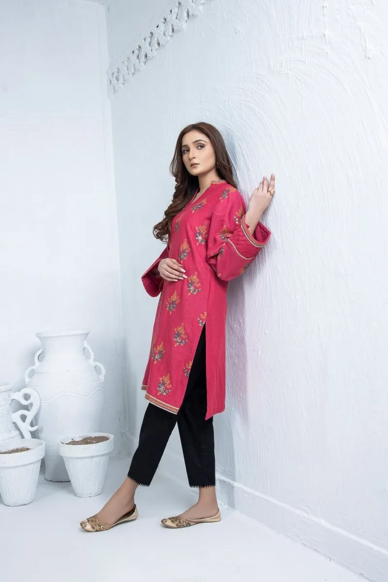 Mihrimah Embroidered Khaddar Shirt MIH25