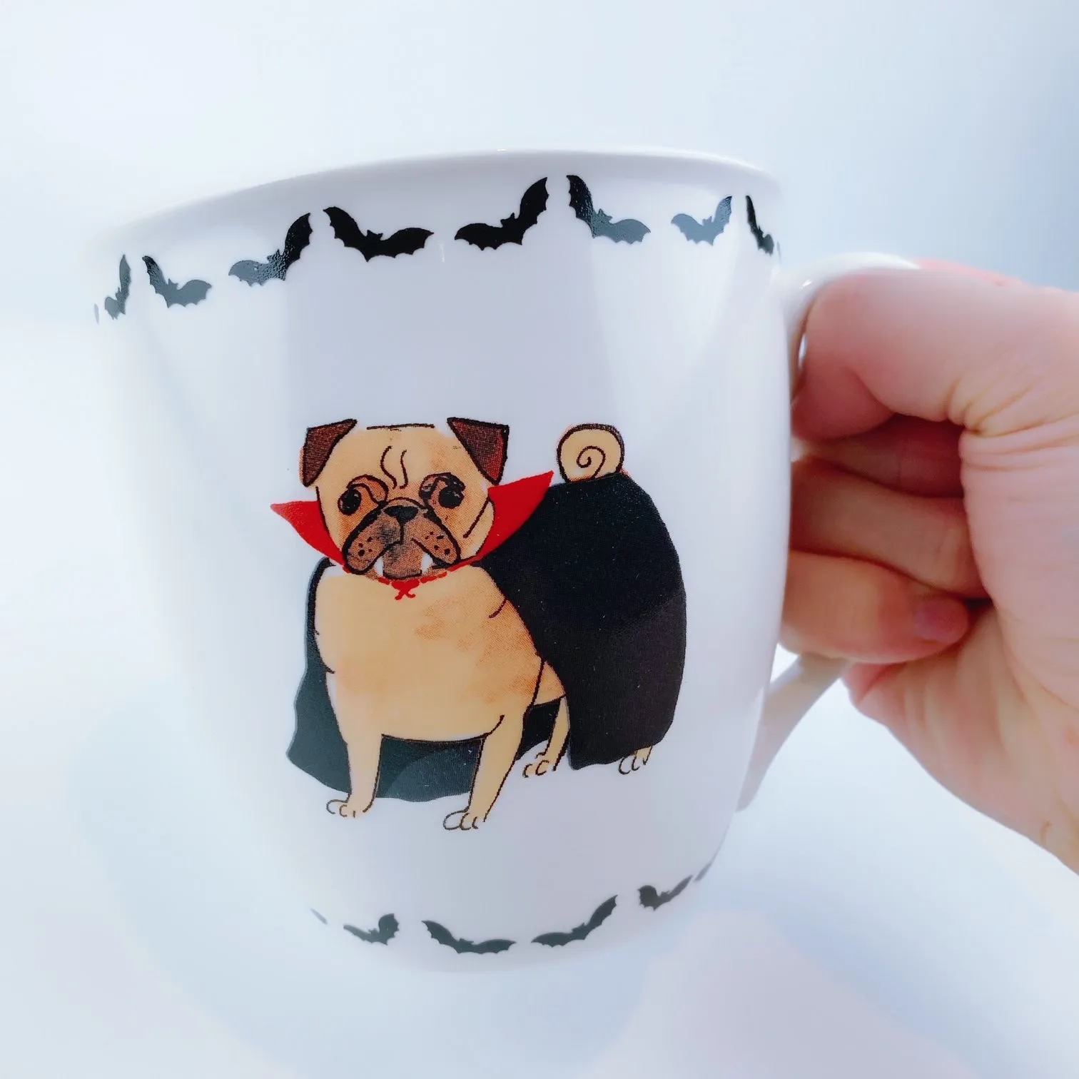 Milly Green British Count Pugular Pug Dog Coffee Mug Tea Cup 20 oz