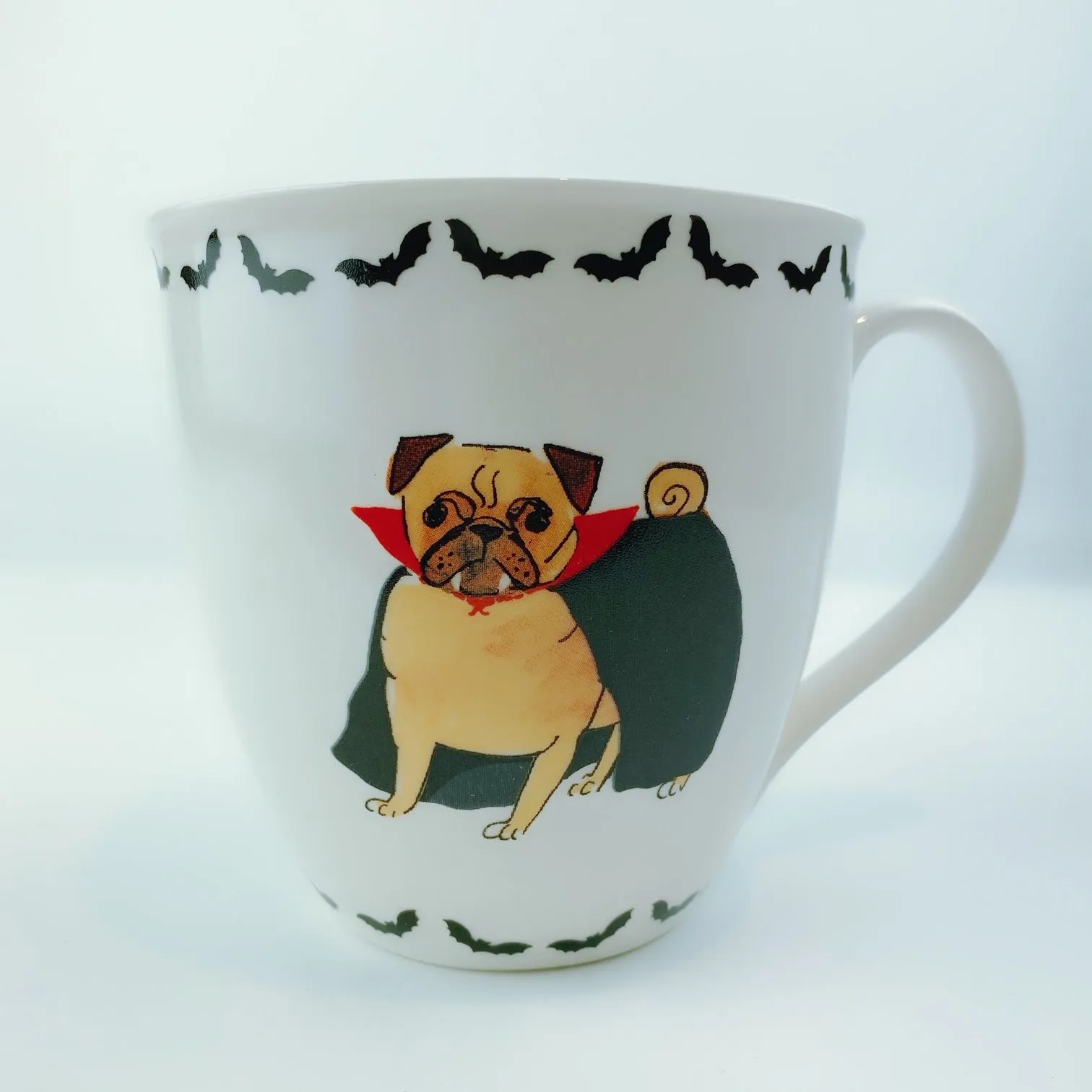 Milly Green British Count Pugular Pug Dog Coffee Mug Tea Cup 20 oz