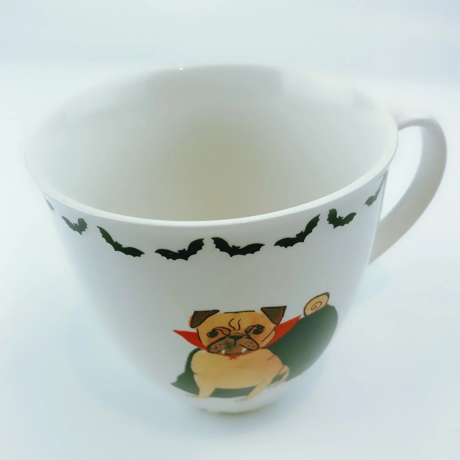 Milly Green British Count Pugular Pug Dog Coffee Mug Tea Cup 20 oz