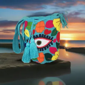 Nalani Large Handmade Punch Needle Wayuu Mochila Bag