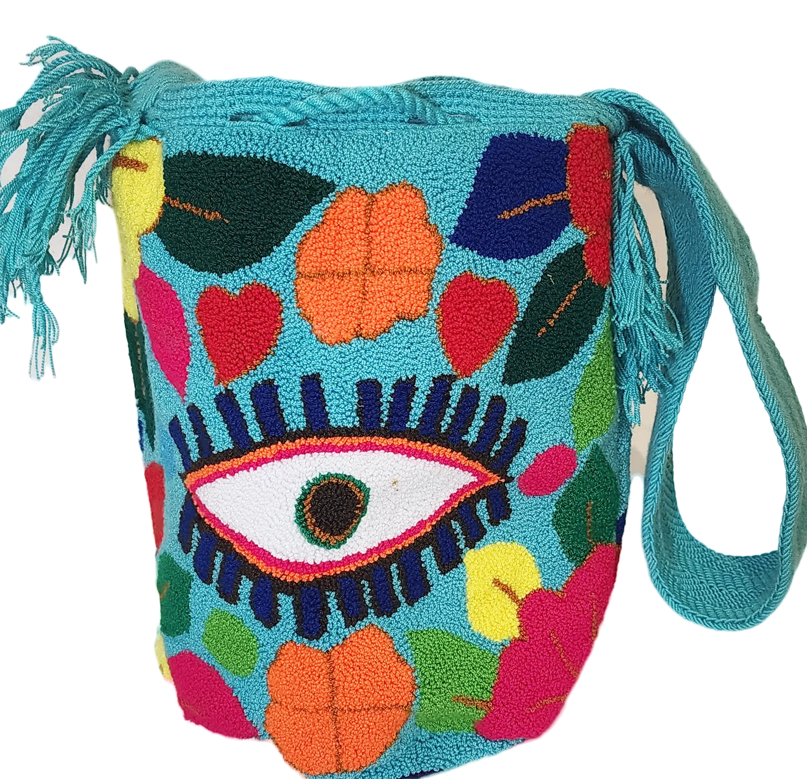 Nalani Large Handmade Punch Needle Wayuu Mochila Bag