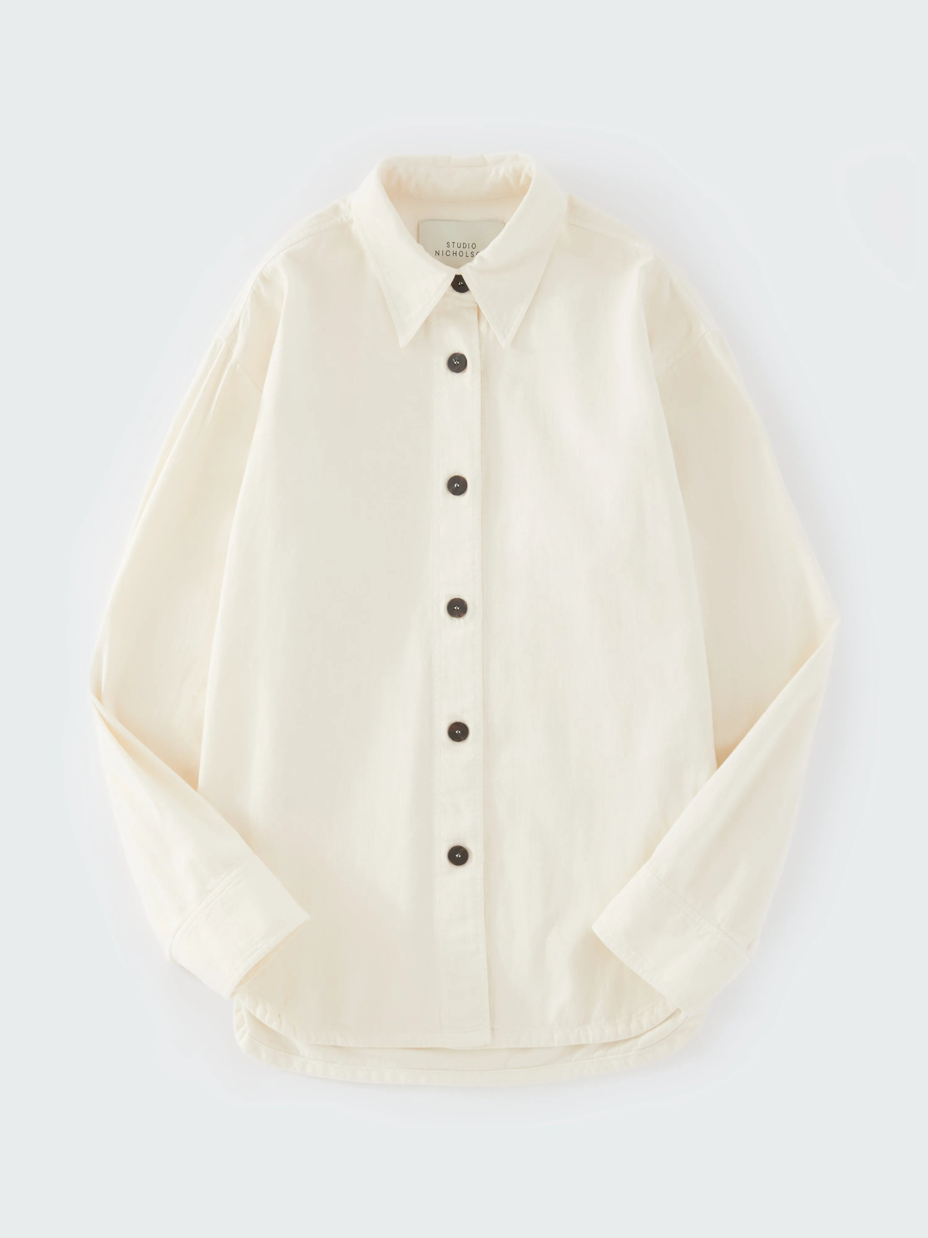 Neel Denim Shirt in Parchment