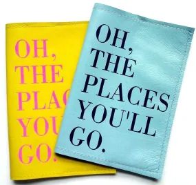 Oh The Places You'll Go Leather Passport Cover