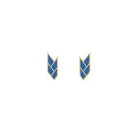 OSIRIS STUDS LAPIS — 18K Gold