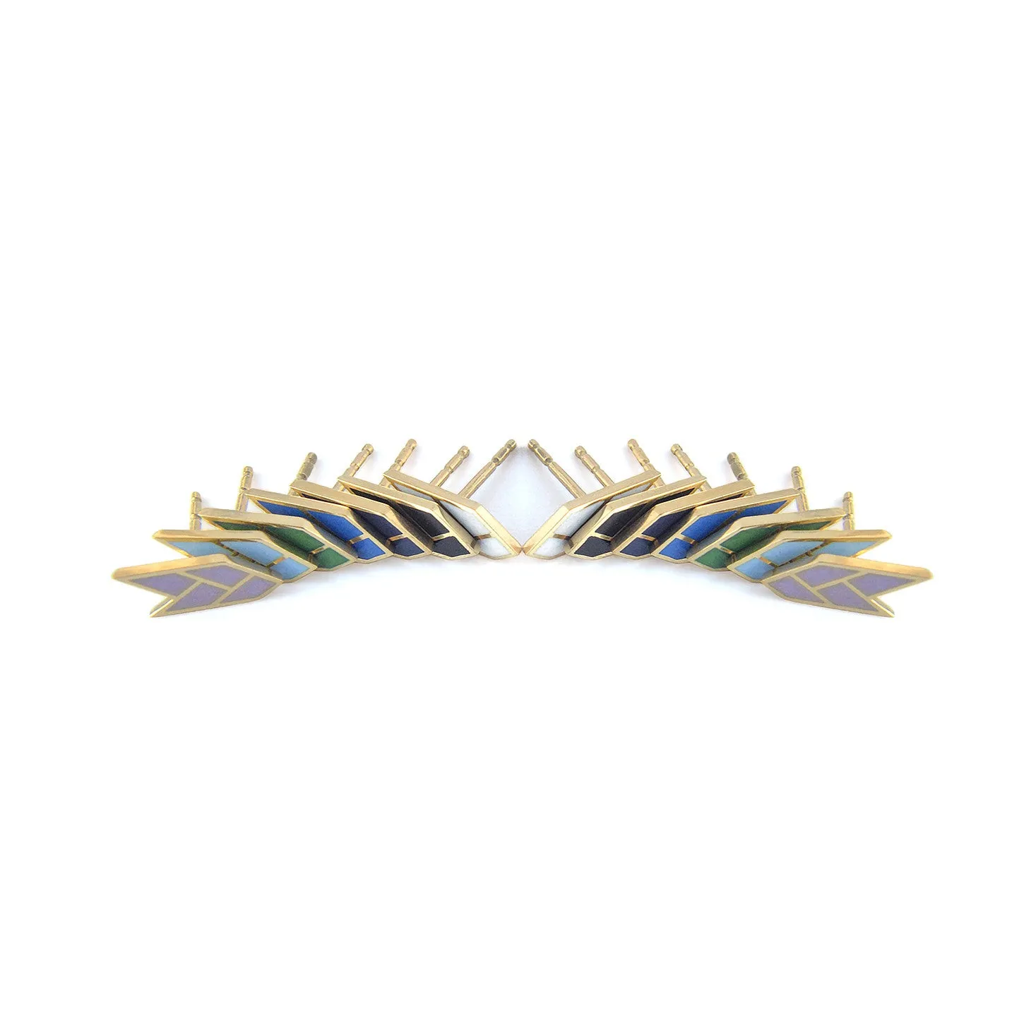 OSIRIS STUDS LAPIS — 18K Gold