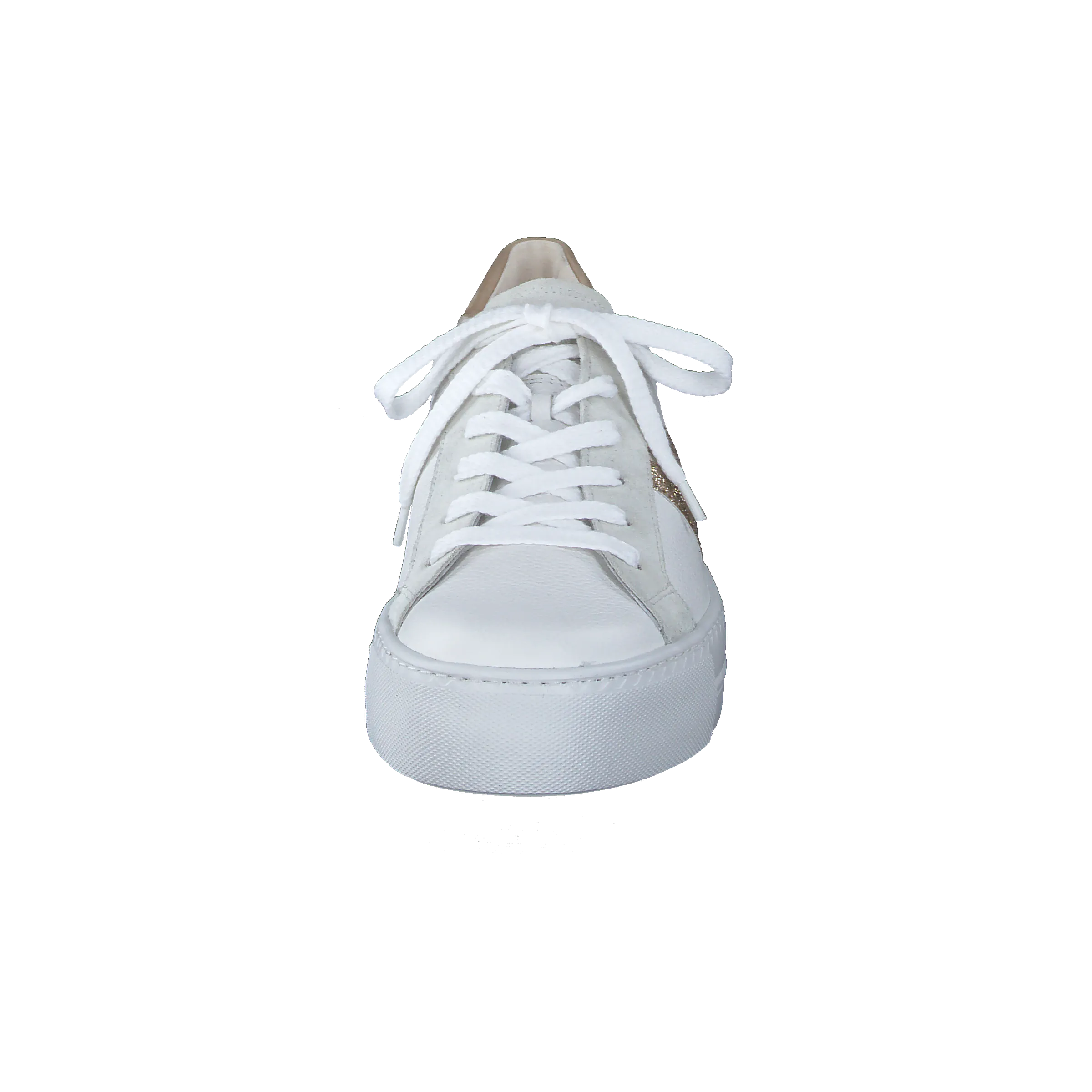 Paul Green White Leather Laced trainer 5330