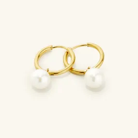 Pearl Hoop Earrings