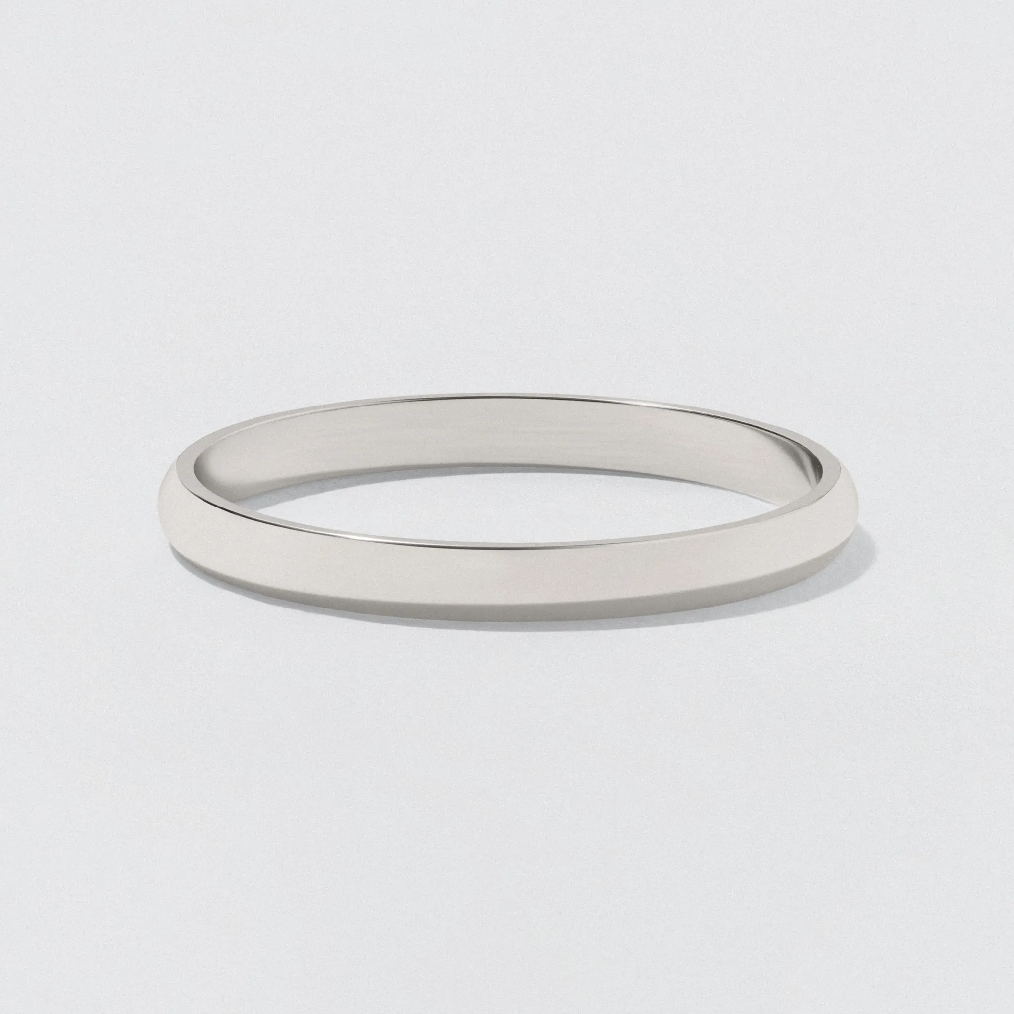 Platinum Classic Wedding Band - Polished 2mm