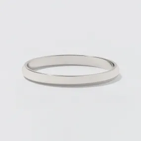 Platinum Classic Wedding Band - Polished 2mm