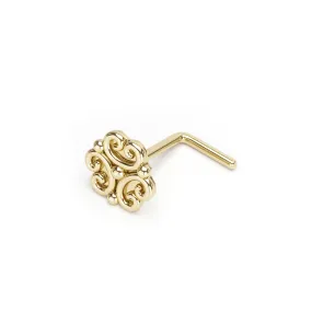 Pretzel L-Shape Nose Stud