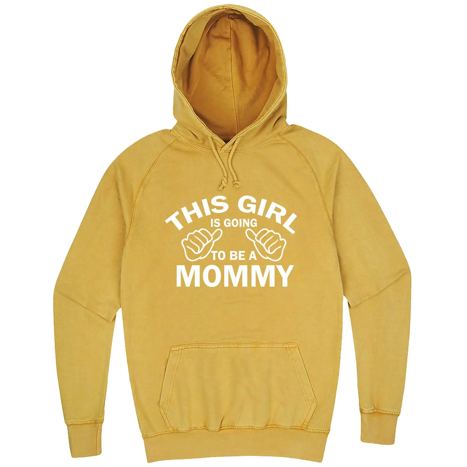 "This Girl is Going to Be a Mommy, White Text" hoodie