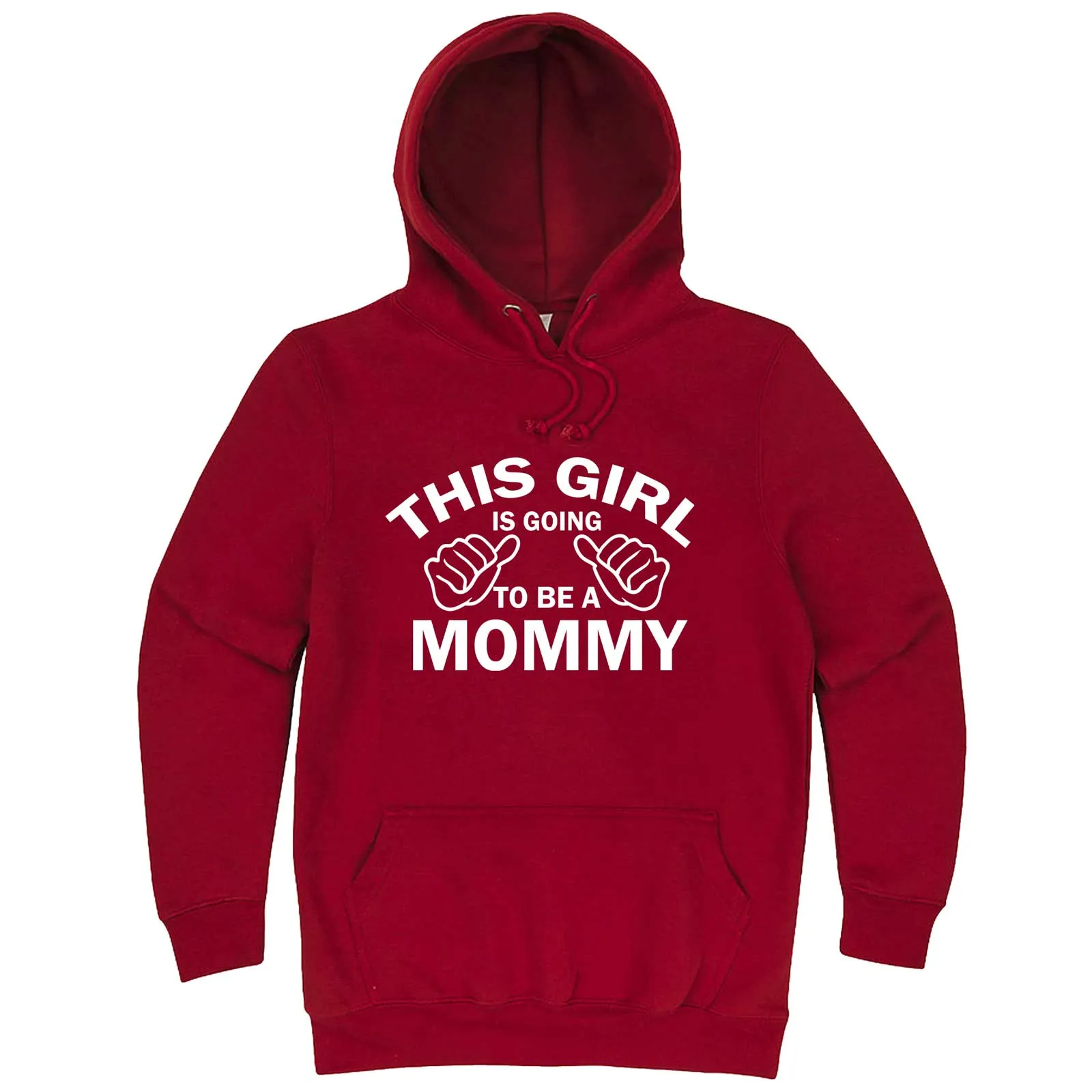 "This Girl is Going to Be a Mommy, White Text" hoodie