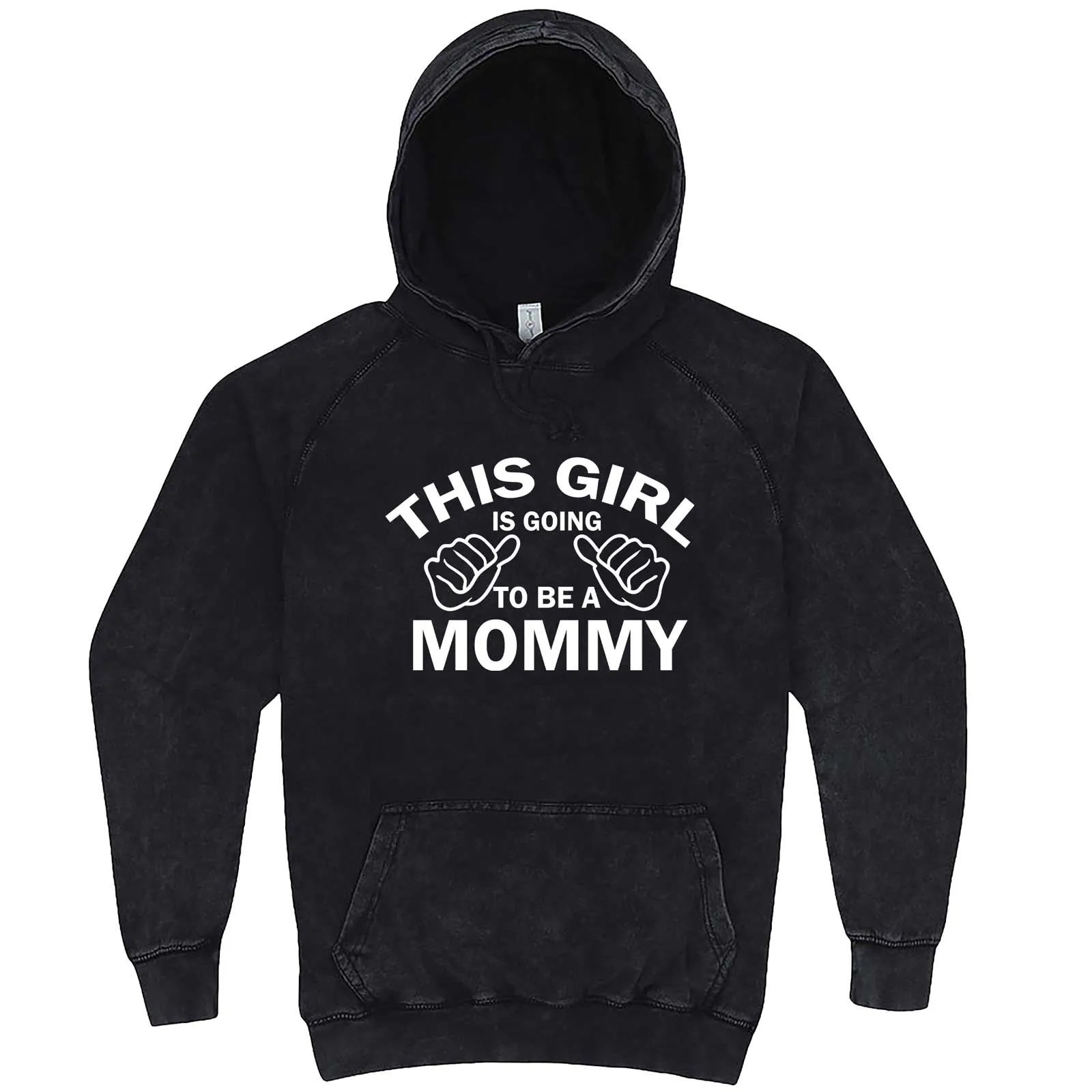 "This Girl is Going to Be a Mommy, White Text" hoodie