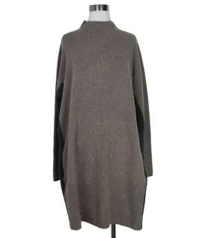 Reiss Taupe & Charcoal Cashmere Dress sz 10