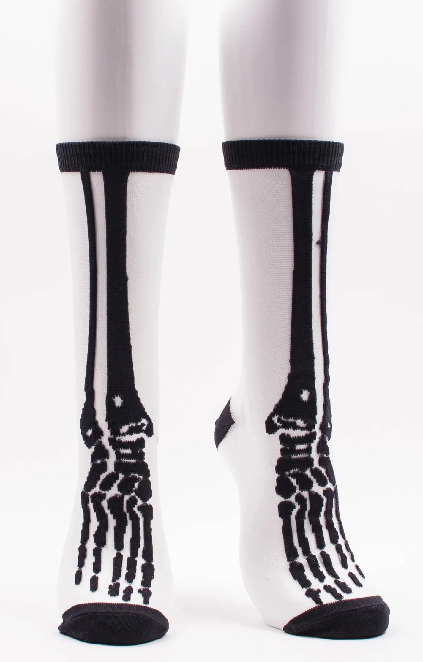 Sheer Skeleton Socks