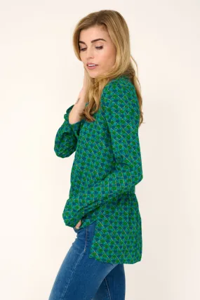 Soho Shirt in Green Scallop