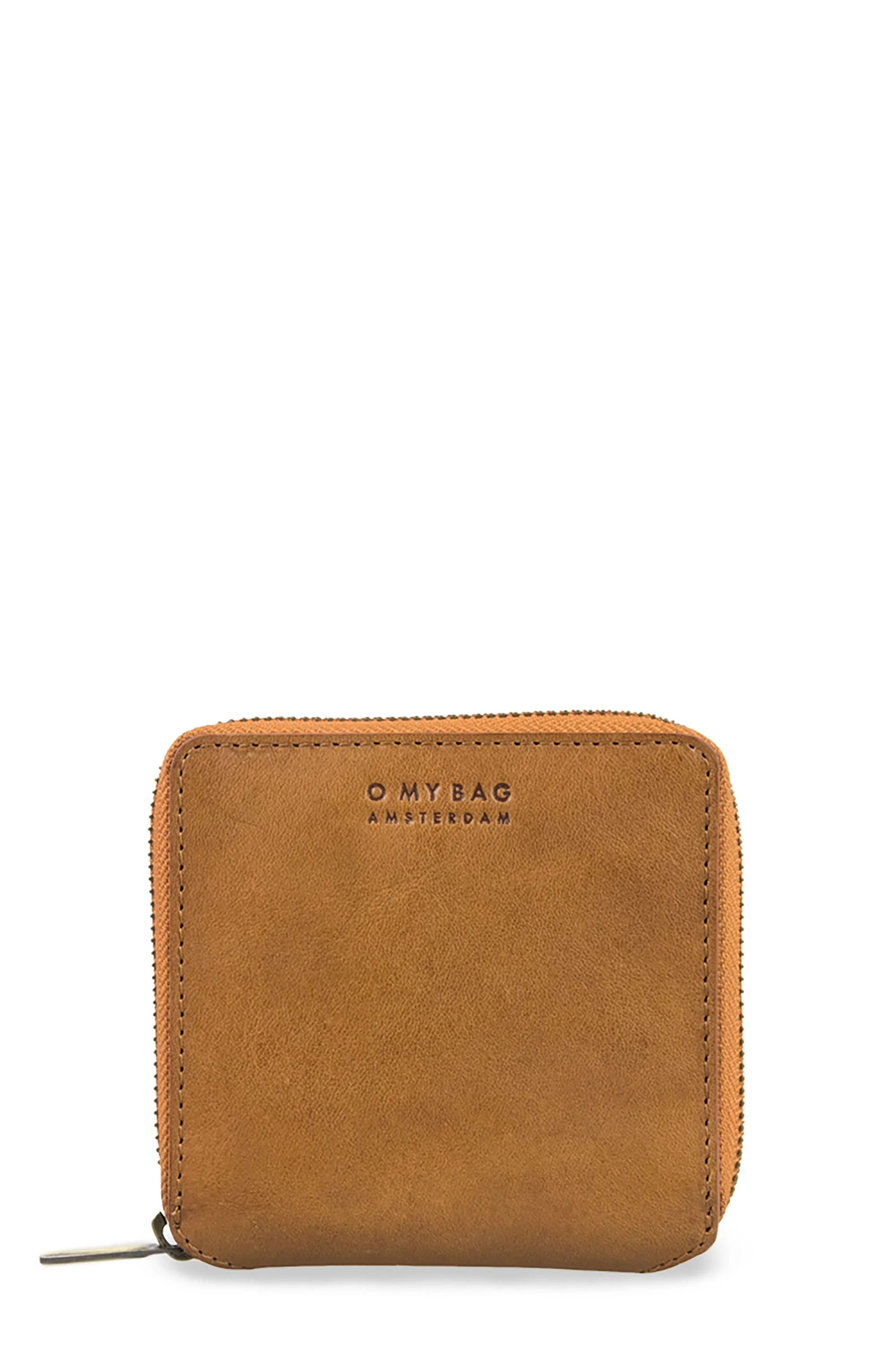 sonny square wallet cognac stromboli leather