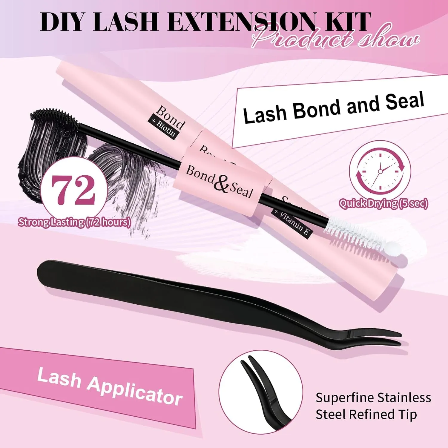 Spring Lash Extension Kit Individual Eyelash Extension Kit