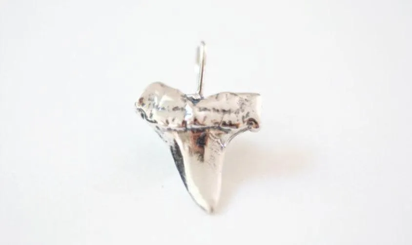 Sterling Silver Wholesale Shark Tooth Pendant,Large Shark tooth, Vermeil or Shark tooth, Silver Shark tooth Charm