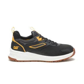 Streamline Runner Men's Composite-Toe Work Shoes Black/Cat Yellow