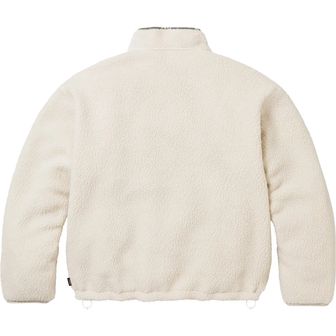 SUPREME POLARTEC SHEARLING REVERSIBLE PULLOVER-NATURAL