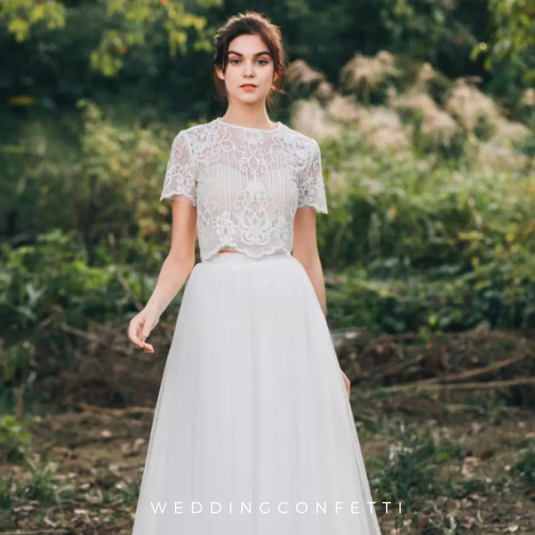 The Hyacinth Wedding Bridal Two Piece Separates (Customisable)