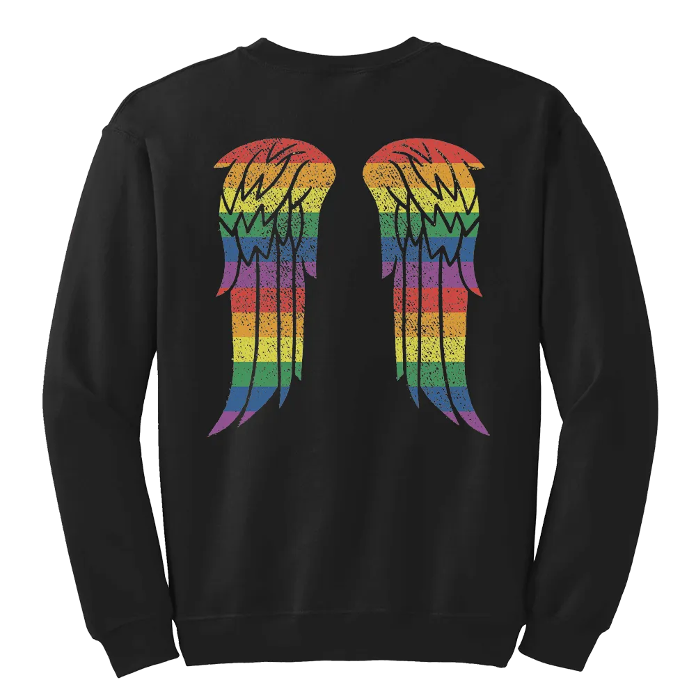 The Walking Dead Pride Wings Fleece Crewneck Sweatshirt