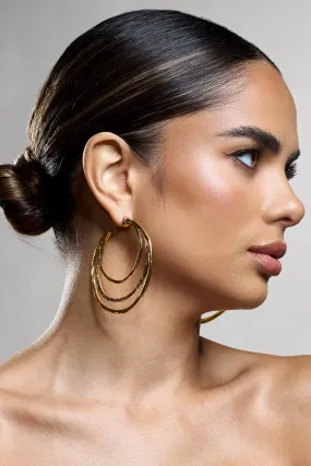 Trilogy | Gold Layered Hoop Earrings