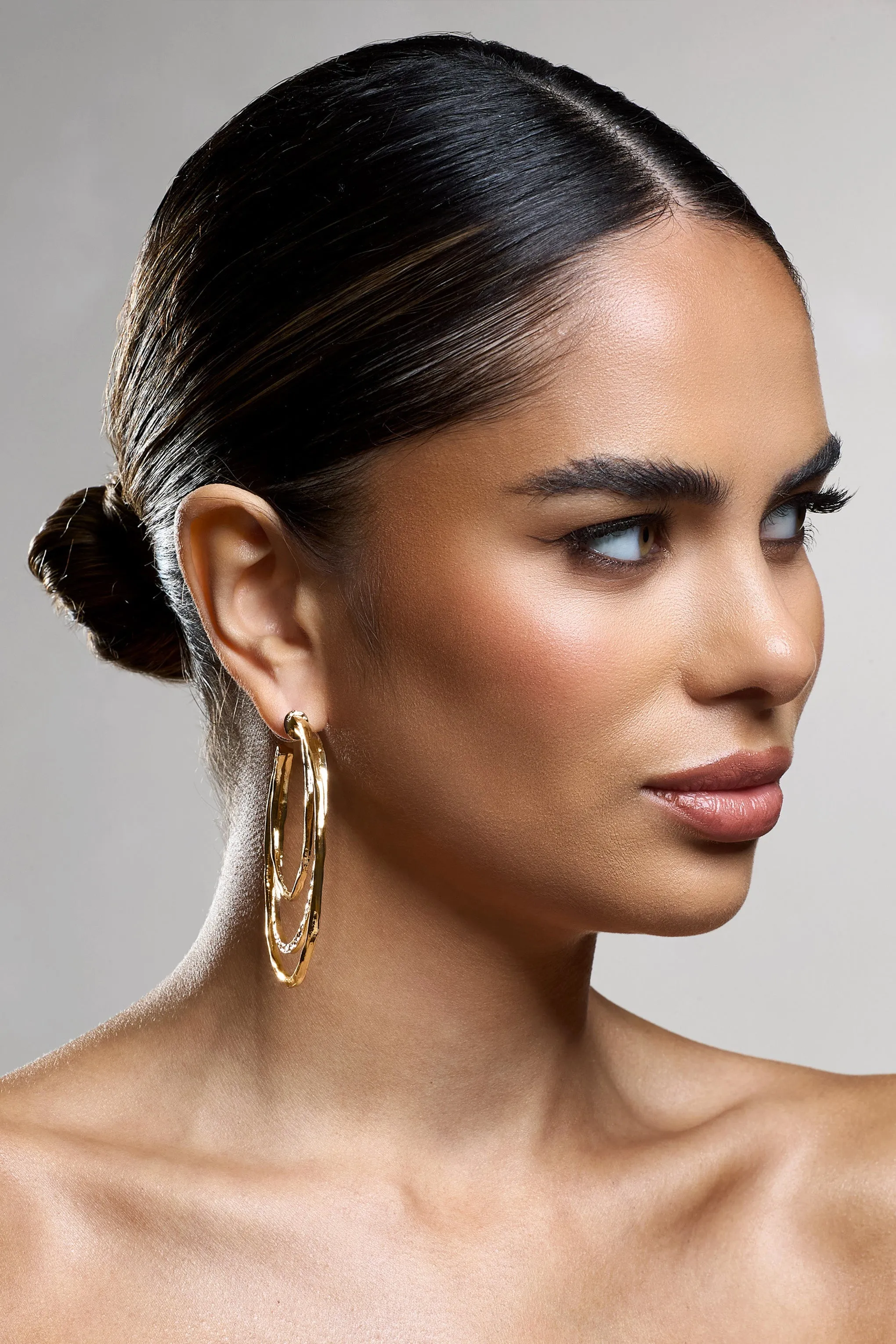 Trilogy | Gold Layered Hoop Earrings