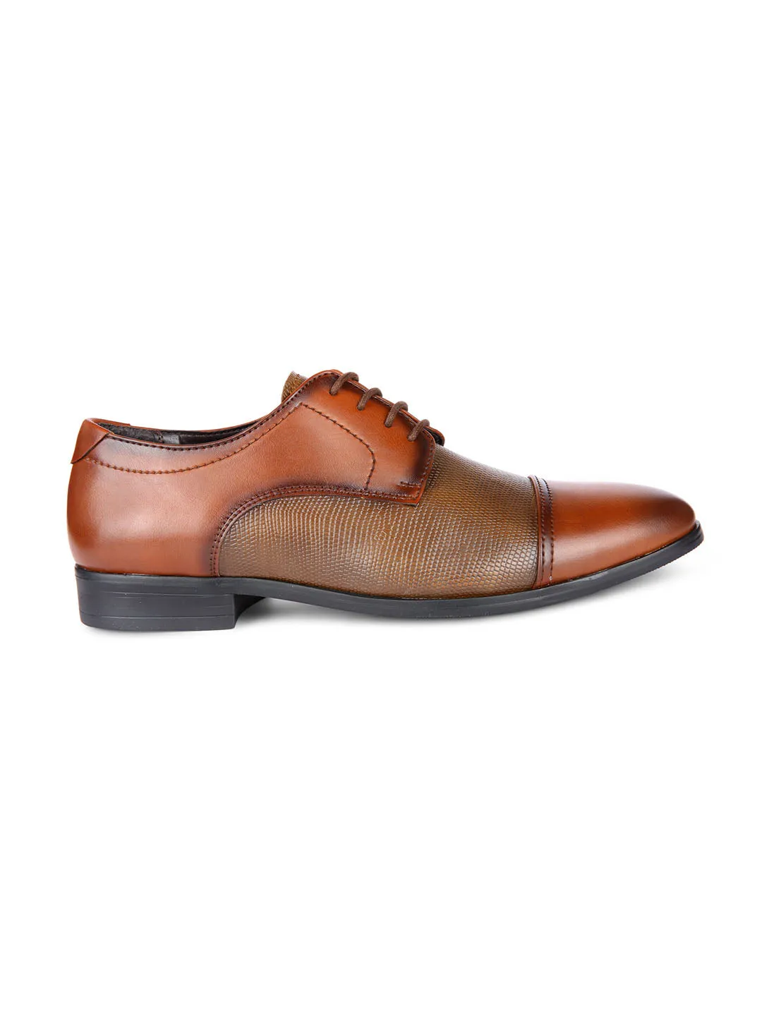 Tristen Tan Textured Oxfords