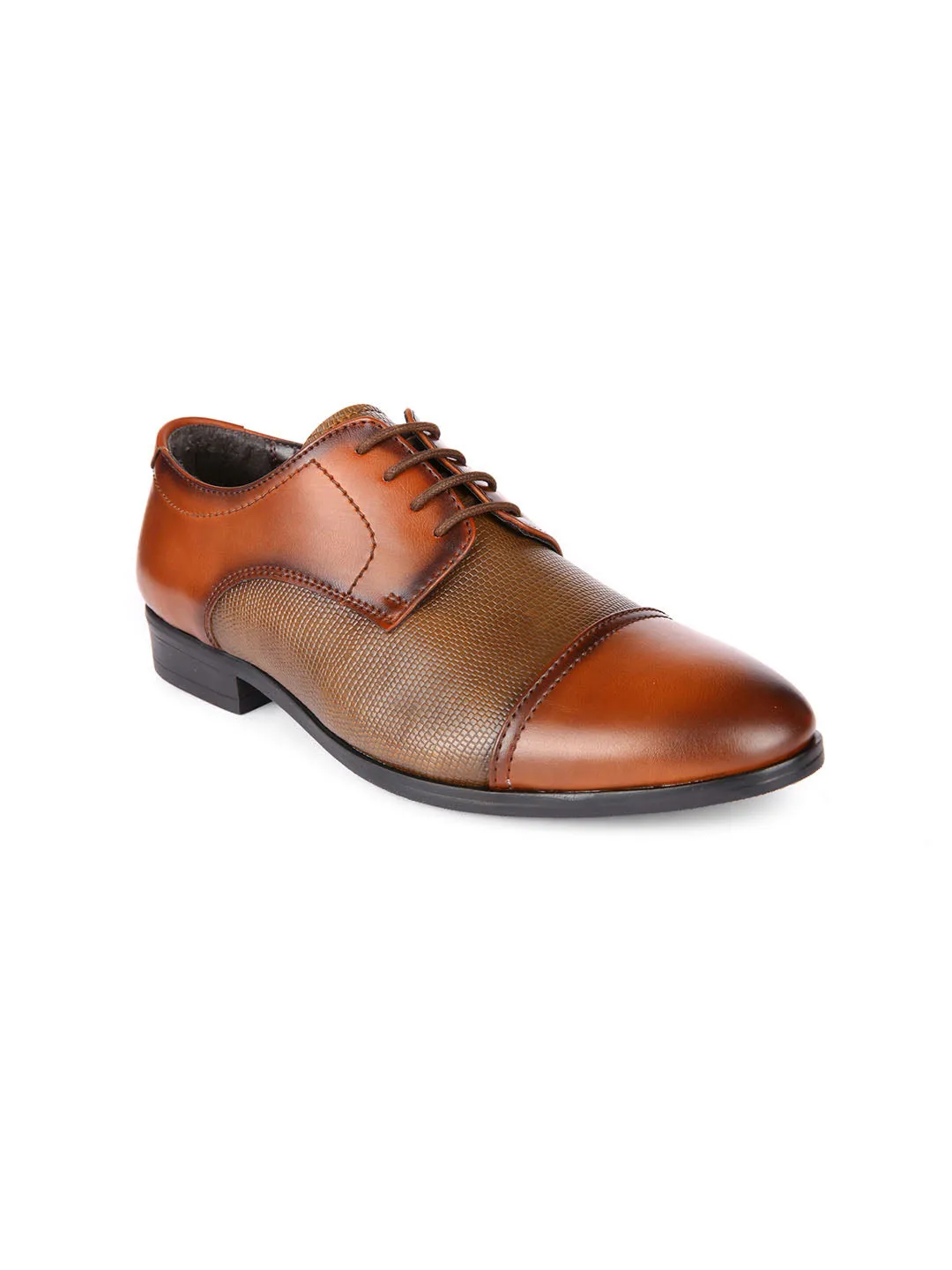 Tristen Tan Textured Oxfords