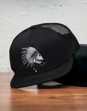 War Chief Foam Trucker Black - Snap back