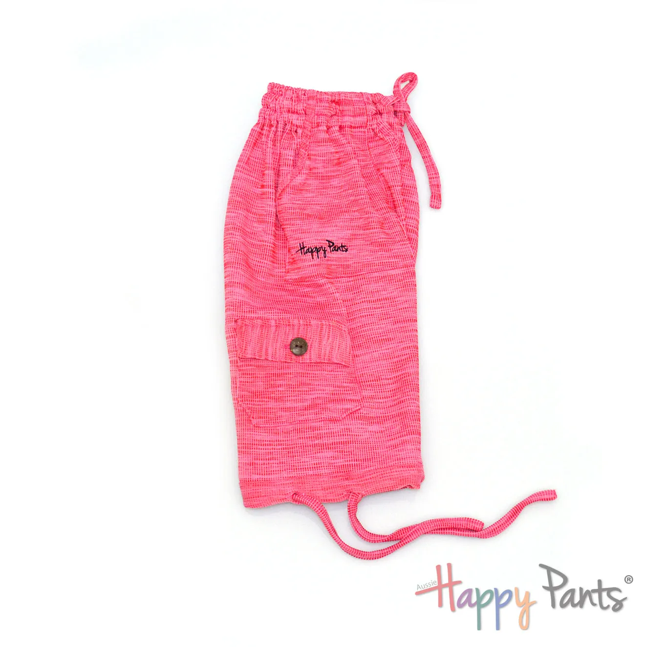 Watermelon Delight Pink Kids Boardshorts 3/4 Shorts