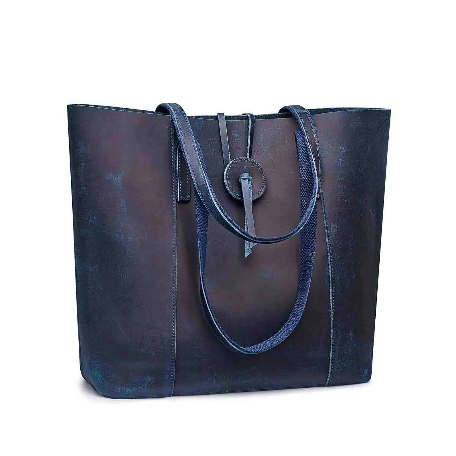 Women's Crazy Horse Leather Tote Bag