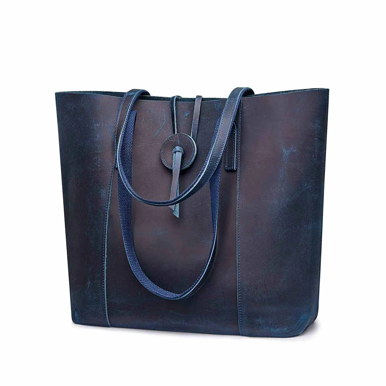 Women's Crazy Horse Leather Tote Bag